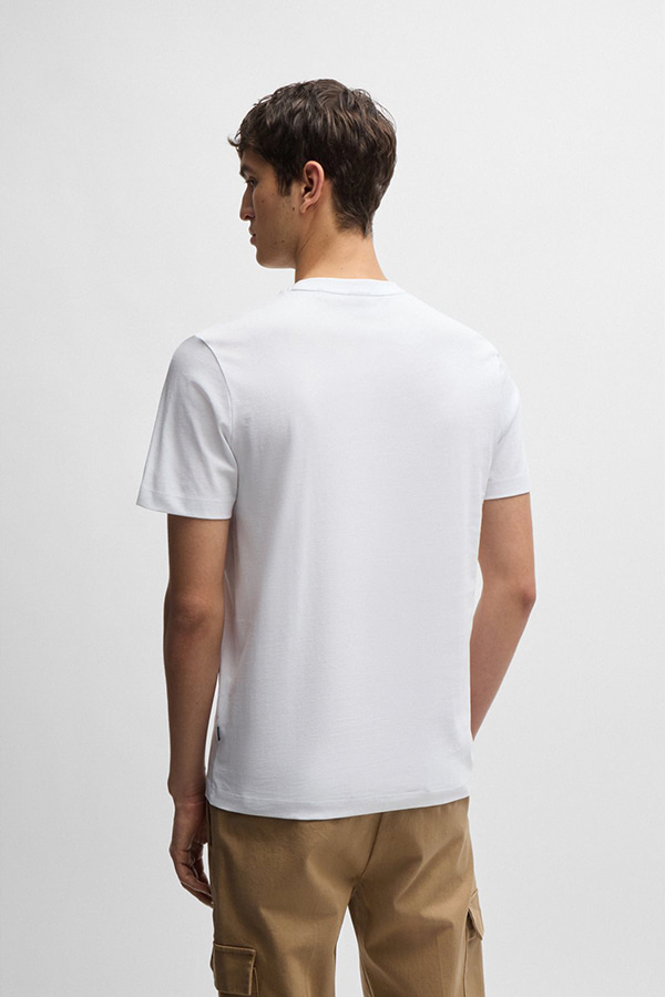 ΜΠΛΟΥΖΑ T-SHIRT BOSS - 101 ΛΕΥΚΟ